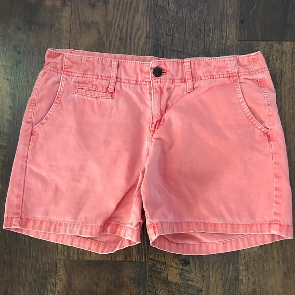 Merona Shorts Size 6 Garment Dyed Orange - Picture 1 of 3